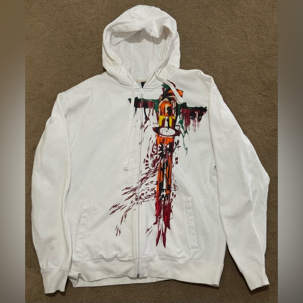 Oakley Totem Zipper White Sweatshirt